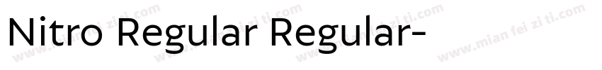 Nitro Regular Regular字体转换